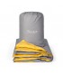 Sharkskin Grey & Mustard Blankie